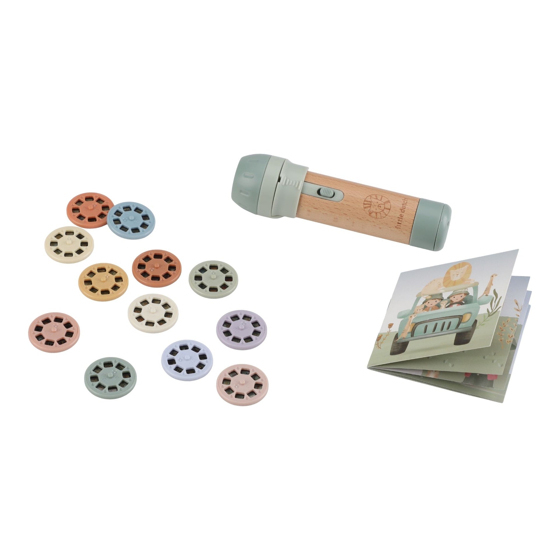 Little Dutch Story Projector Flashlight - Safari Friends