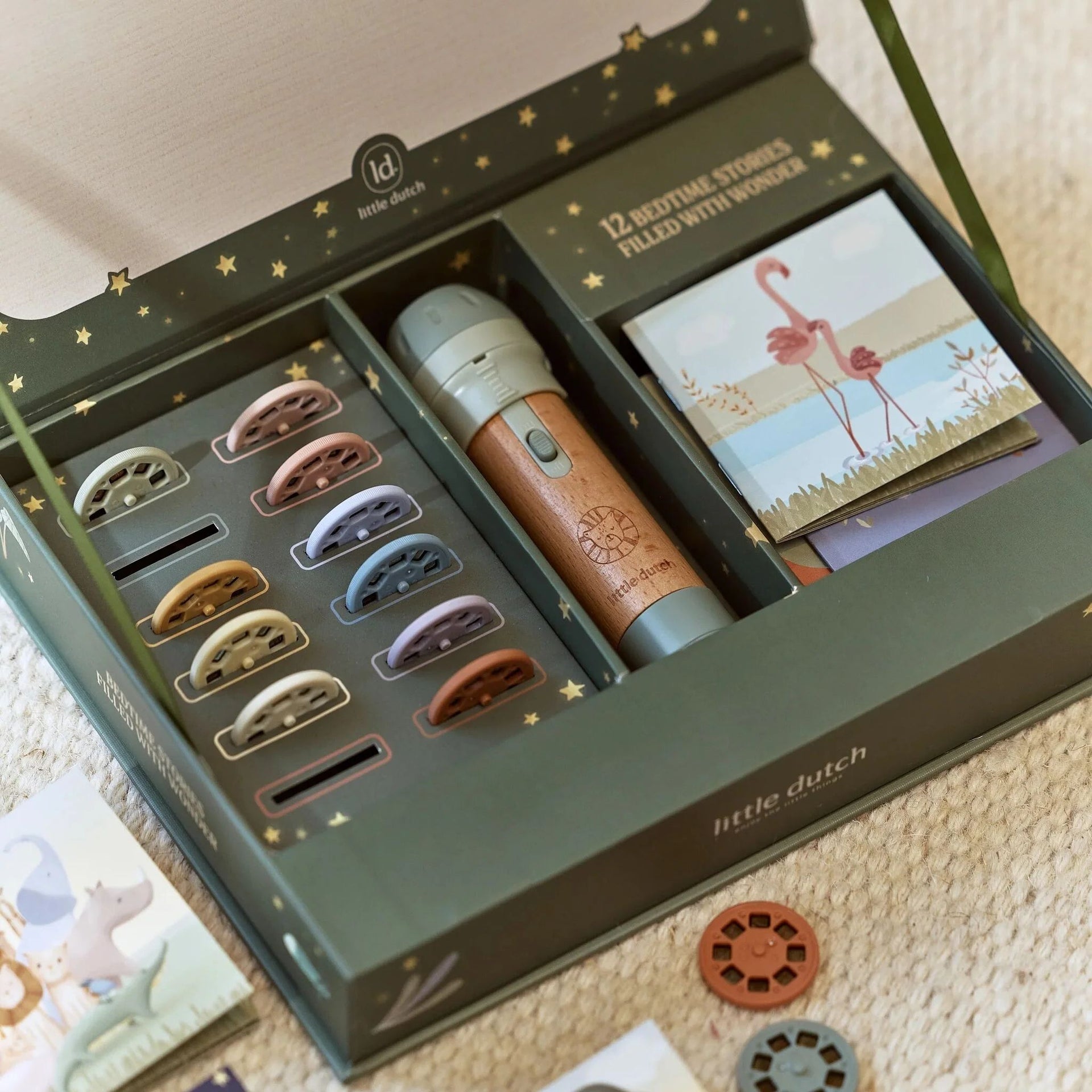 Little Dutch Story Projector Flashlight - Safari Friends