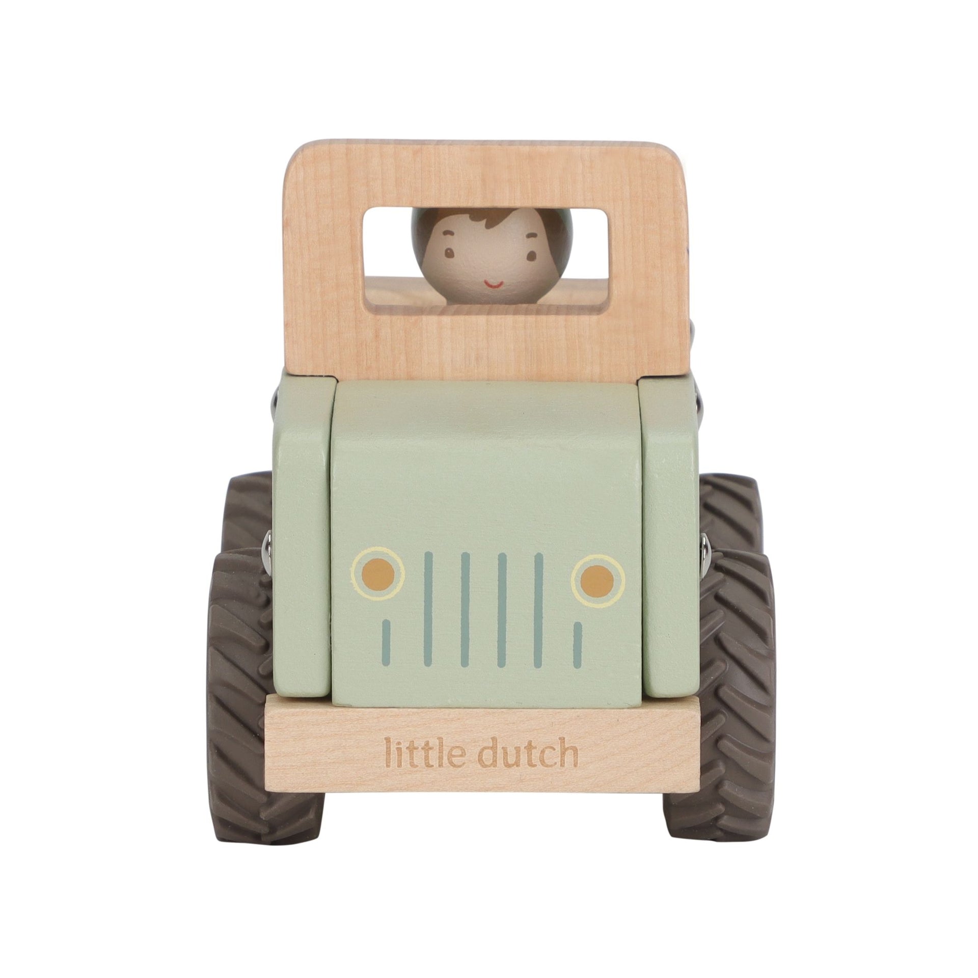 Little Dutch Wooden Safari Jeep - Safari Friends