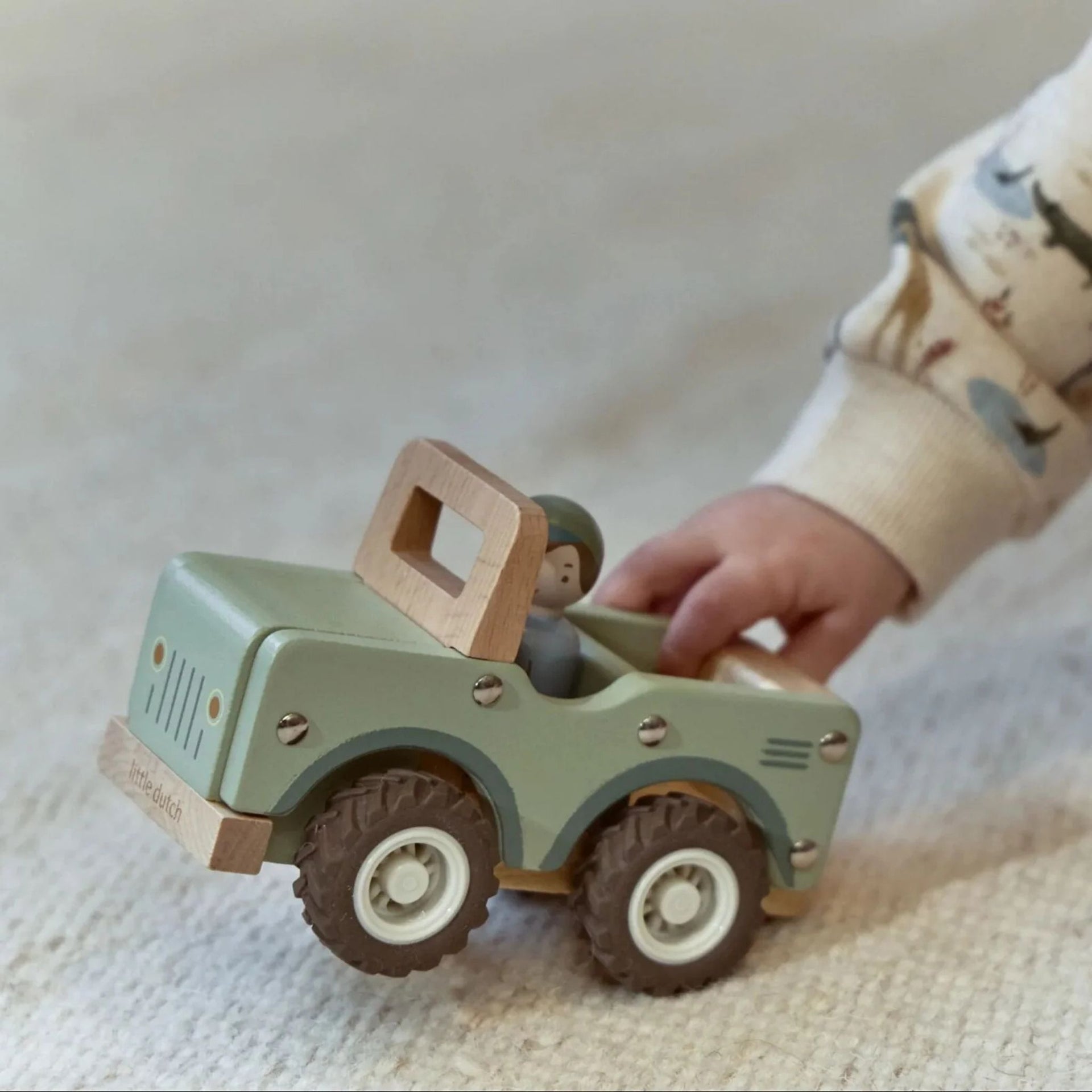 Little Dutch Wooden Safari Jeep - Safari Friends