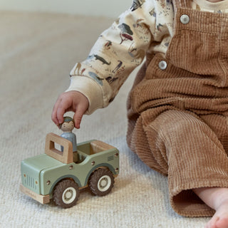 Little Dutch Wooden Safari Jeep - Safari Friends