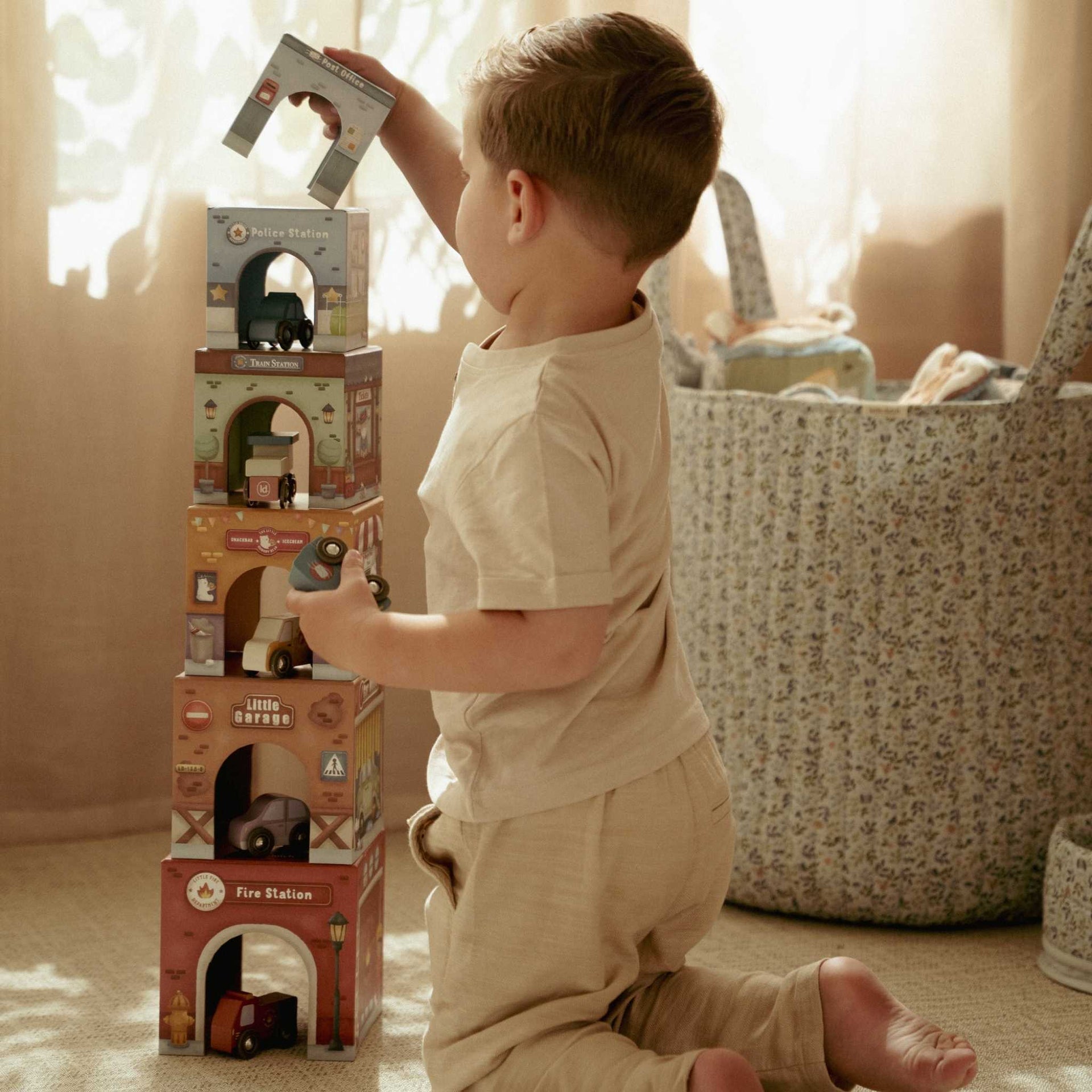 Little Dutch Stacking Blocks With Cars