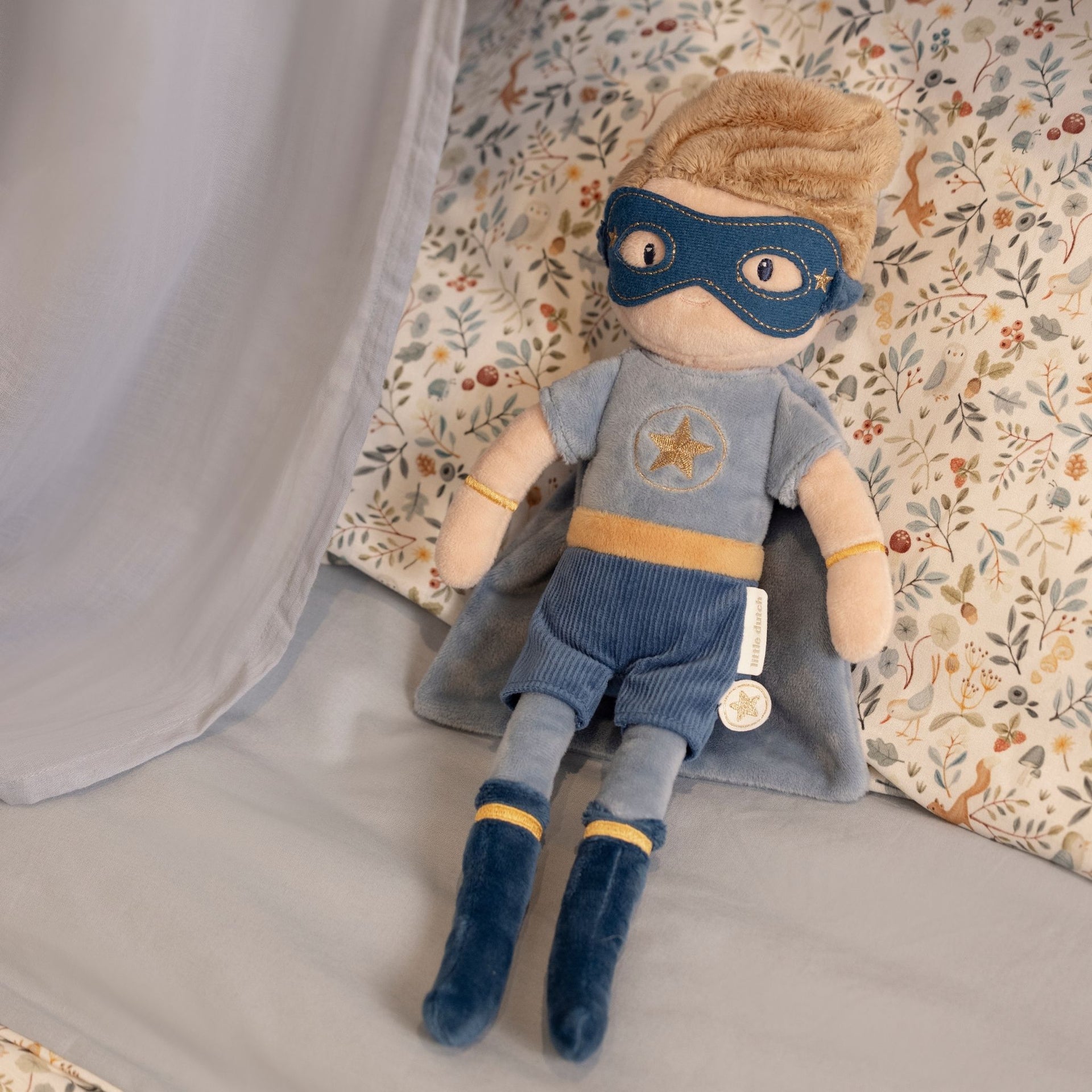 Little Dutch Cuddle Doll Superhero Jim 35cm