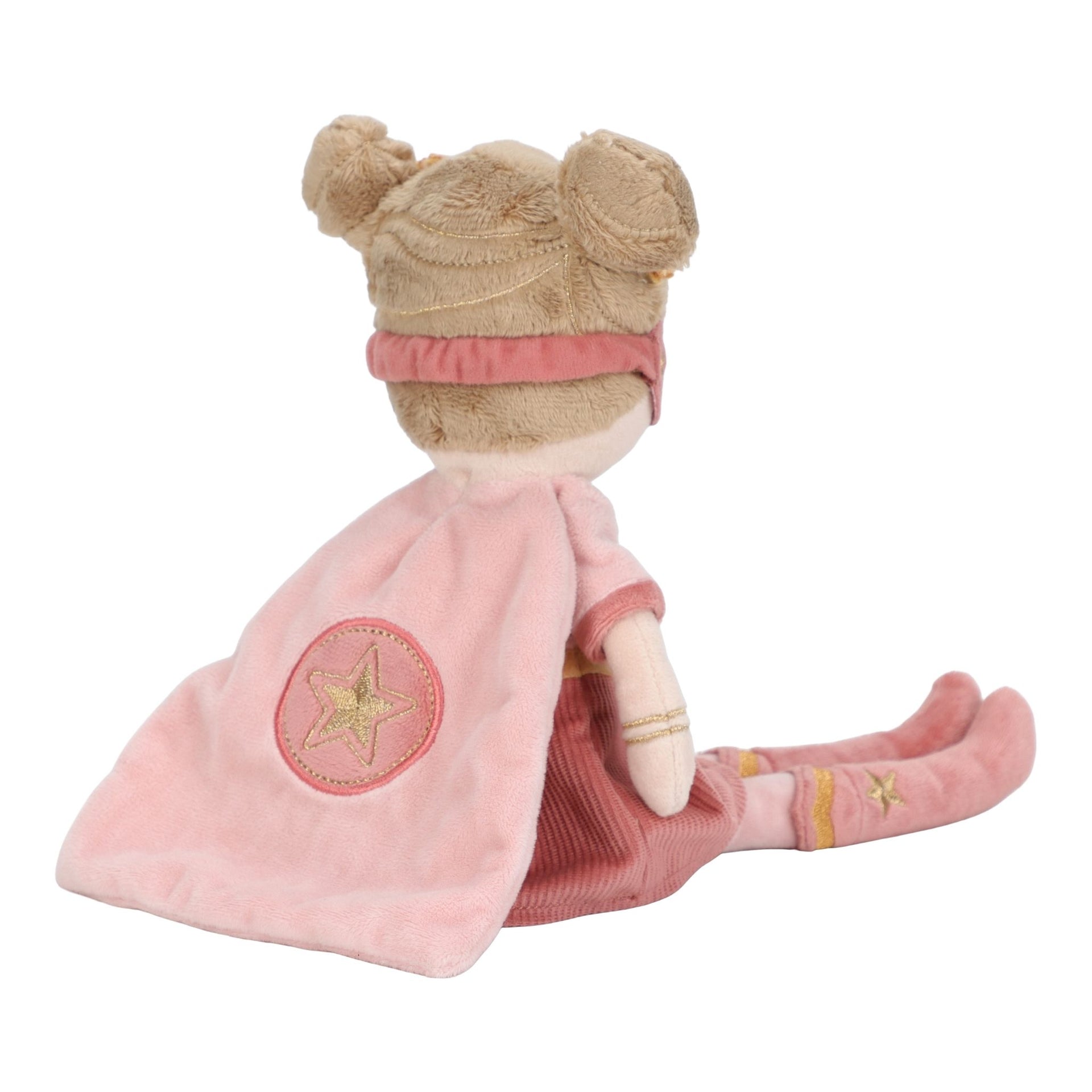 Little Dutch Cuddle Doll Superhero Rosa - 35cm