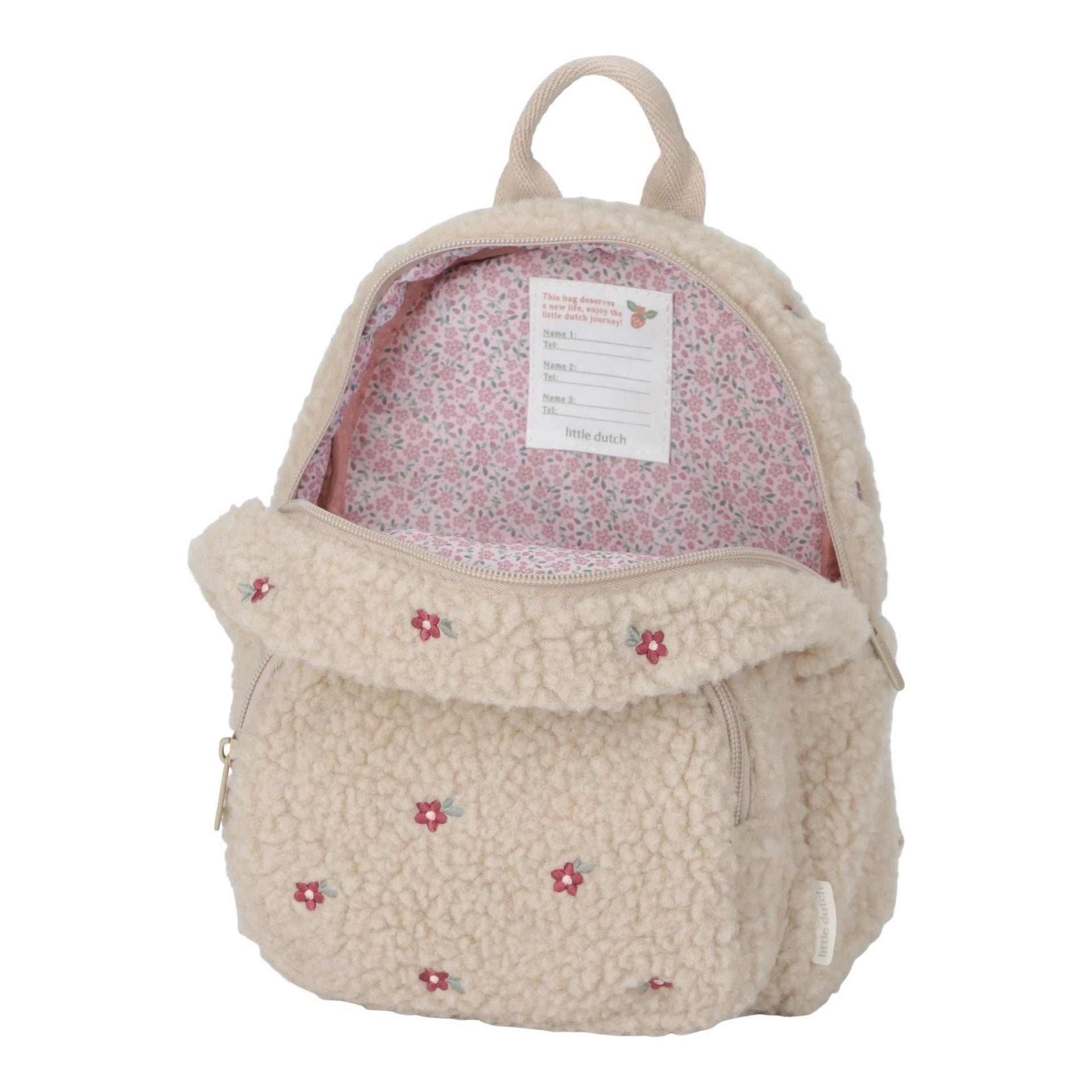 Little Dutch Teddy Backpack Fairy Garden - Sand
