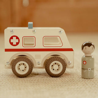 Little Dutch Wooden Ambulance