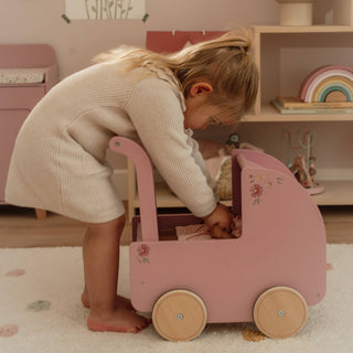 Little Dutch Wooden Doll Pram