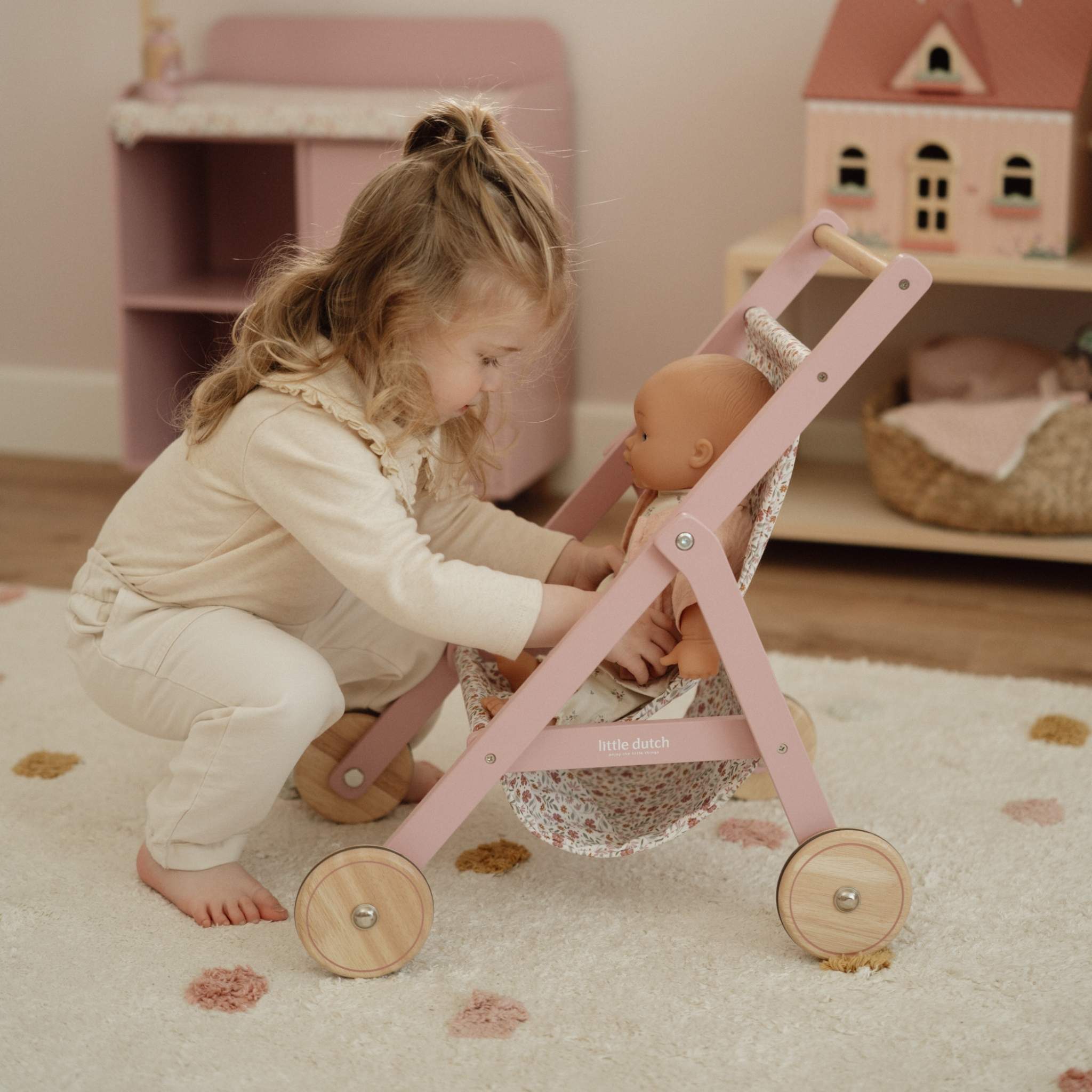 Little Dutch Wooden Doll Stroller The Kid Collective – The Kid