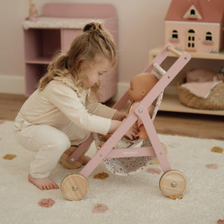 Little Dutch Wooden Doll Stroller
