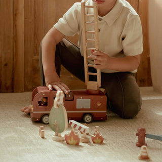 Little Dutch Wooden Fire Truck Set