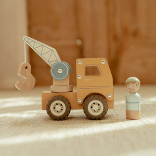 Little Dutch Wooden Crane Truck