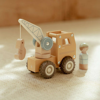 Little Dutch Wooden Crane Truck