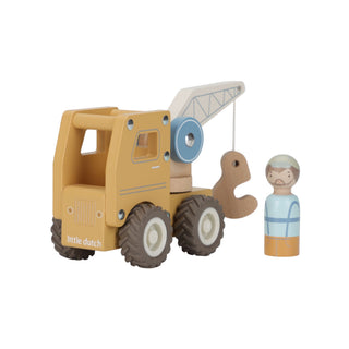Little Dutch Wooden Crane Truck