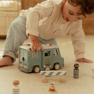 Little Dutch Wooden Police Van Set