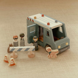 Little Dutch Wooden Police Van Set
