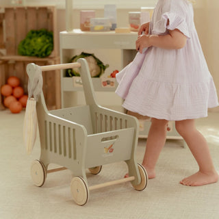 Little Dutch Wooden Shopping Trolley