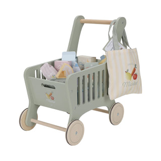 Little Dutch Wooden Shopping Trolley