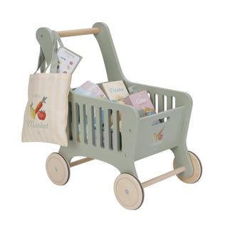 Little Dutch Wooden Shopping Trolley