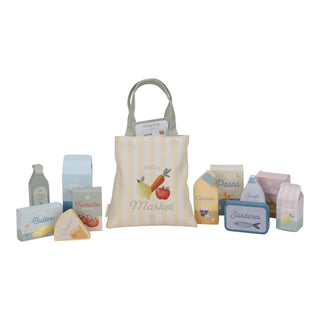 Little Dutch Wooden Shopping Trolley