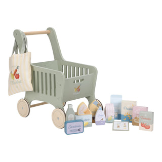 Little Dutch Wooden Shopping Trolley