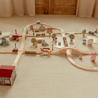 Little Dutch Wooden Train Track Set XL