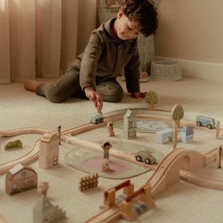 Little Dutch Wooden Train Track Set XL