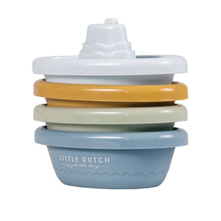Little Dutch Stackable Bath Boats Blue