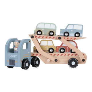 Little Dutch Wooden Car Transporter Truck