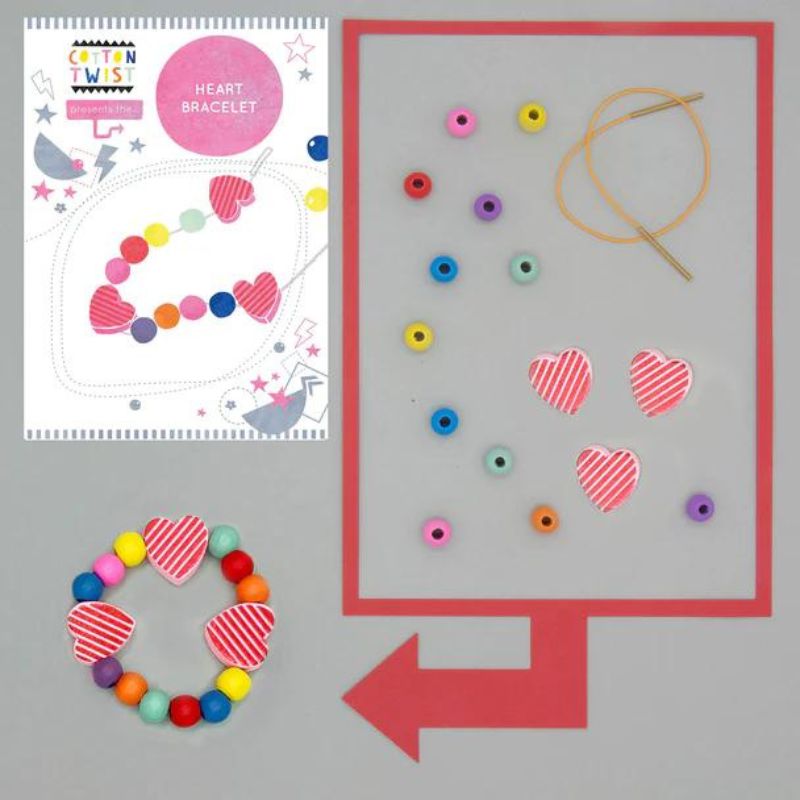 Cotton Twist Make Your Own Heart Bracelet