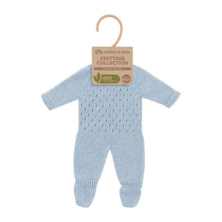 Miniland Doll Knitted Pyjamas Blue - 38cm