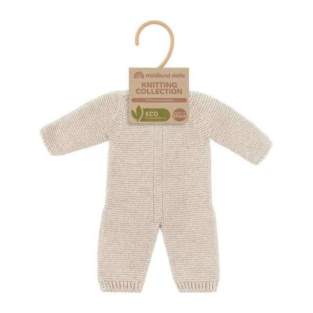 Miniland Doll Knitted Pyjamas Linen - 38cm