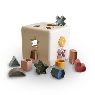 Mushie Shape Sorting Box - Original
