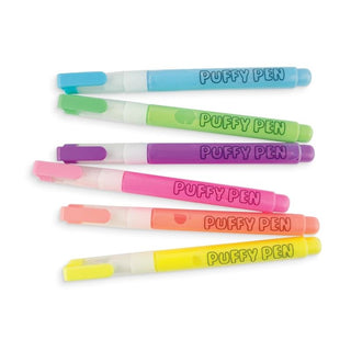 Ooly Magic Neon Puffy Pens - Set Of 6