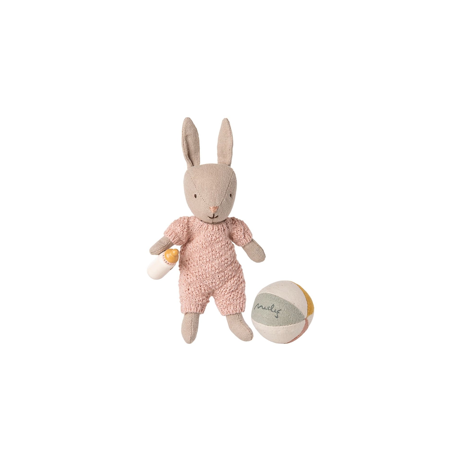 Maileg Baby Rabbit Micro - Sand/Rose