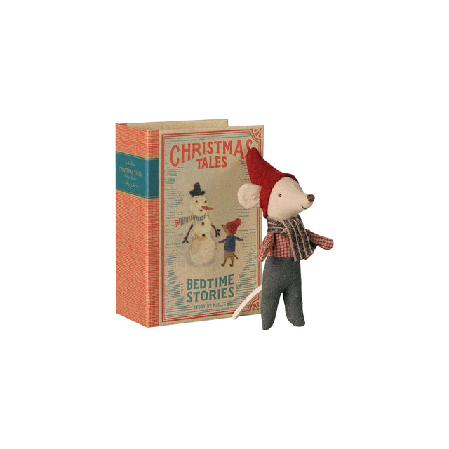 Maileg Christmas Baby Mouse In Book