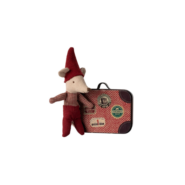 Maileg Baby Christmas Mouse in Suitcase