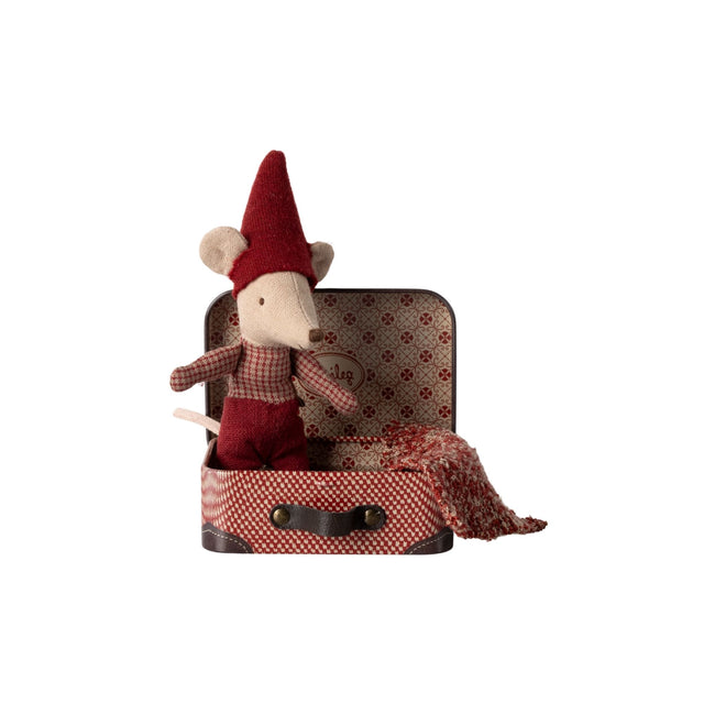 Maileg Baby Christmas Mouse in Suitcase