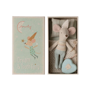 Maileg  Little Brother Tooth Fairy Mouse In A Match Box