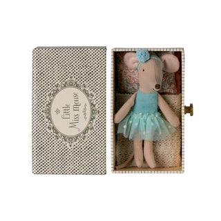 Maileg Little Sister Dance Mouse In Daybed