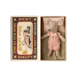 Maileg Little Sister Mouse In Matchbox