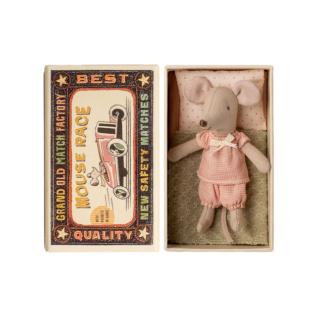 Maileg Little Sister Mouse In Matchbox
