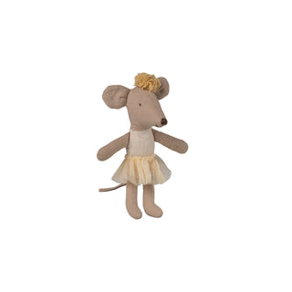Maileg Little Sister Ballerina Mouse - Off White