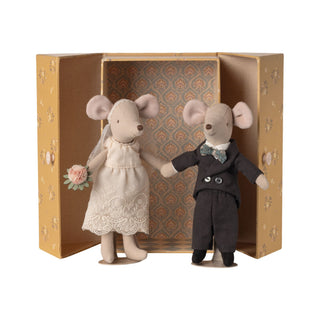Maileg Mum and Dad Wedding Mice Couple in Box