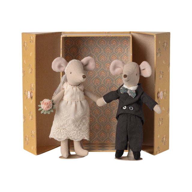 Maileg Mum and Dad Wedding Mice Couple in Box