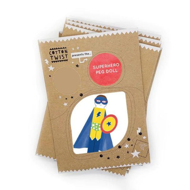 Cotton Twist Make Your Own Superhero Peg Doll