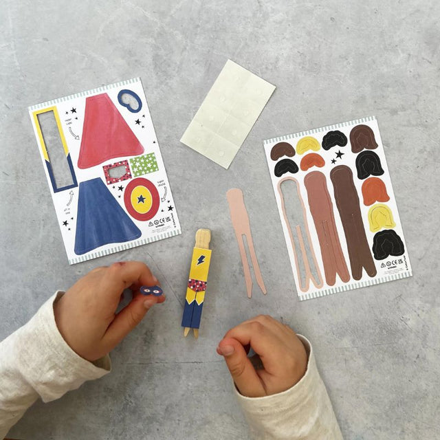Cotton Twist Make Your Own Superhero Peg Doll