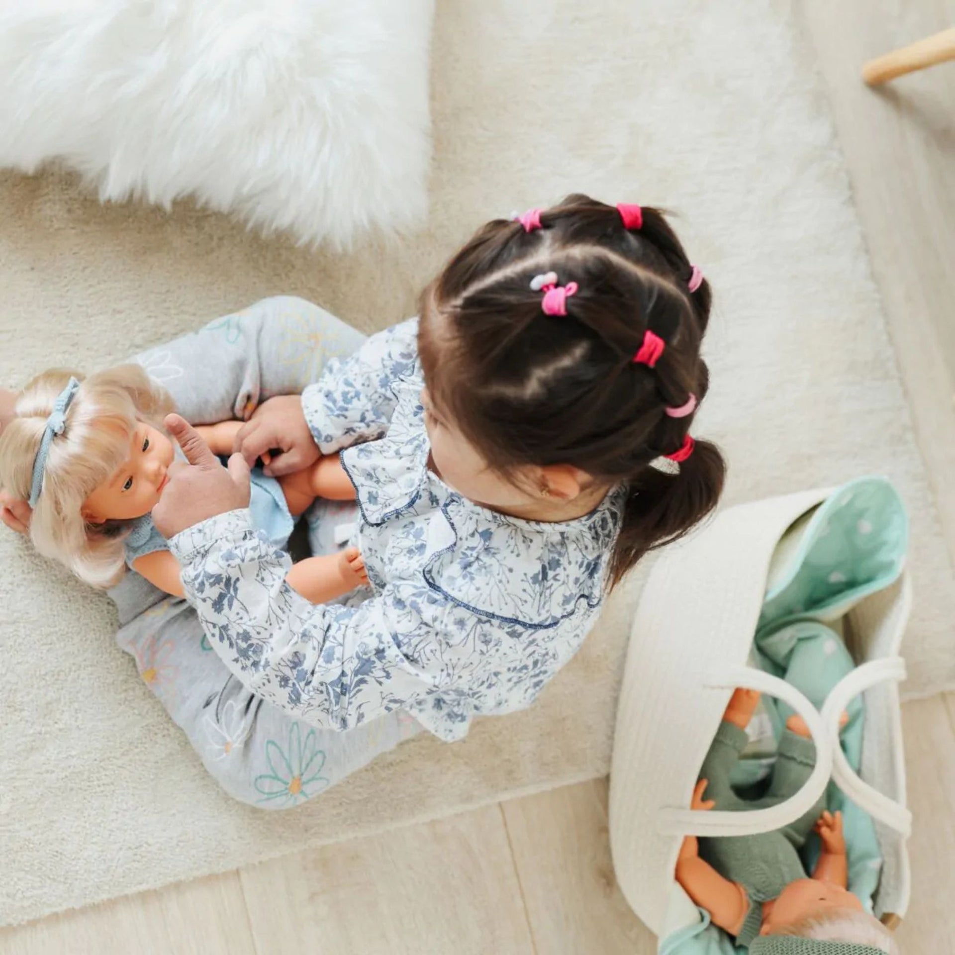 Miniland Doll Blanket - Blue