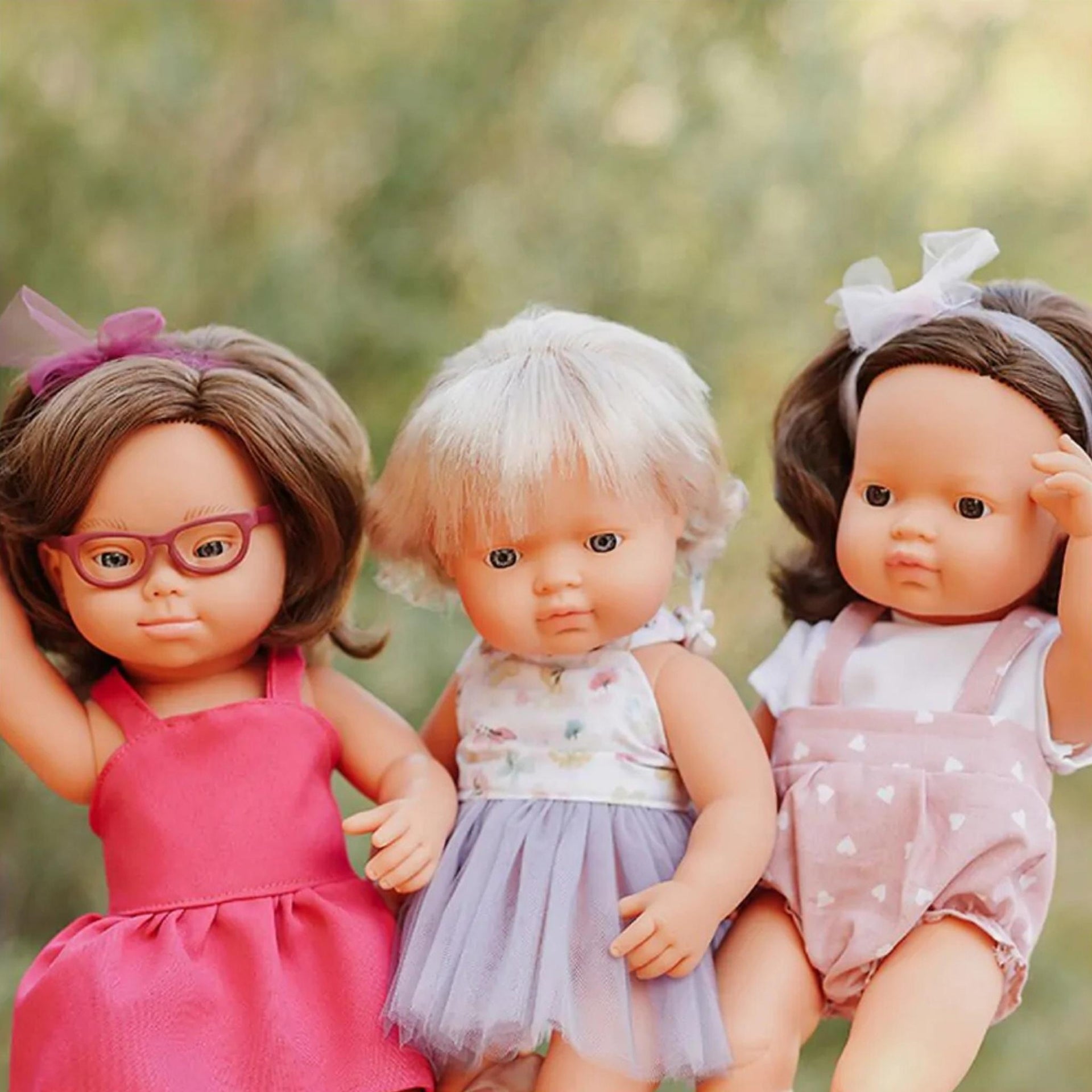 Miniland Girl Doll With Down Syndrome - Forest 38cm