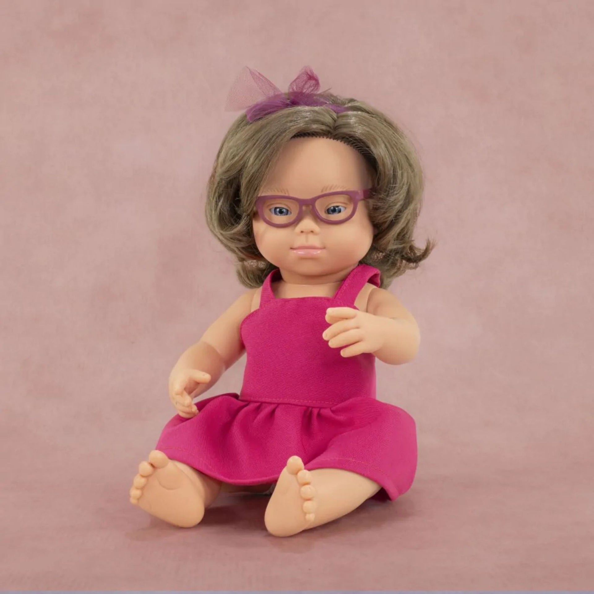 Miniland Girl Doll With Down Syndrome - Forest 38cm