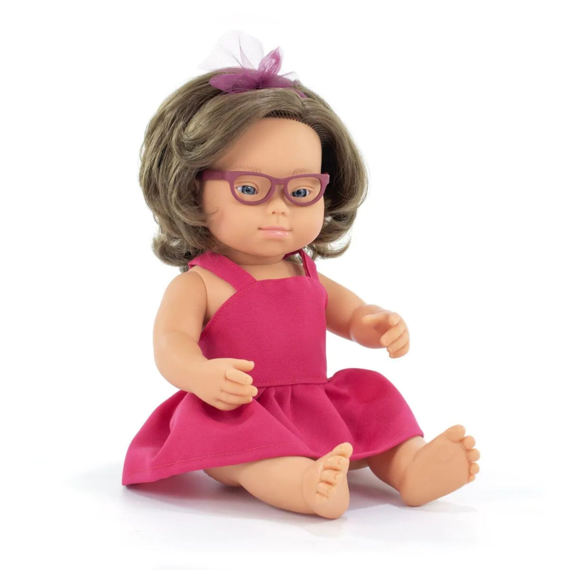 Miniland Girl Doll With Down Syndrome - Forest 38cm